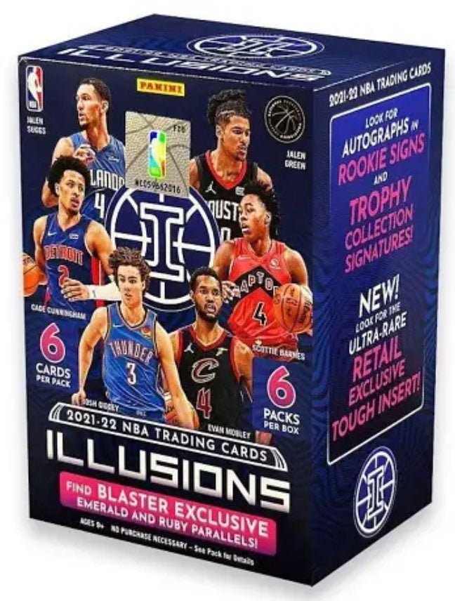 2021 - 22 Panini NBA Illusions Blaster Box - EJ Cards