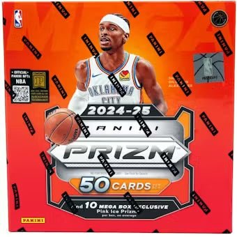2024/25 Panini Prizm Basketball Mega Box (Pink Ice Prizms) - EJ Cards