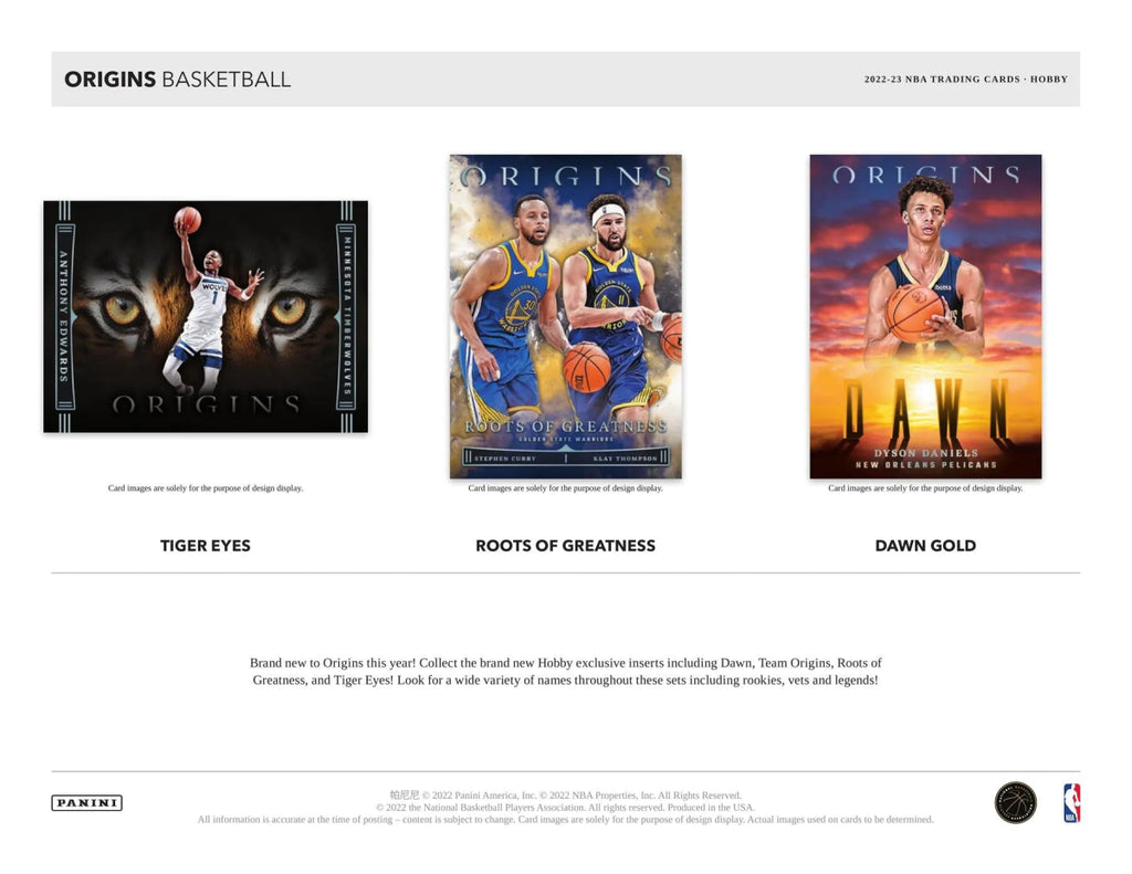 2022/23 Panini Origins Basketball Hobby Box (Preorder 29 Mar) - EJ Cards