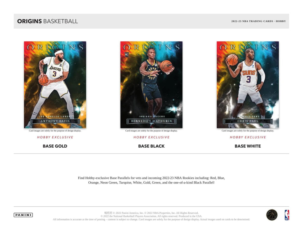 2022/23 Panini Origins Basketball Hobby Box (Preorder 29 Mar) - EJ Cards