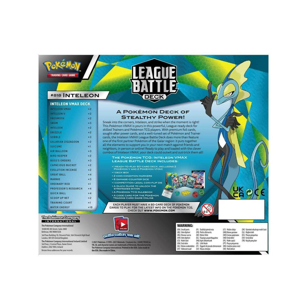 POKEMON TCG Inteleon VMAX League Battle Deck - EJ Cards