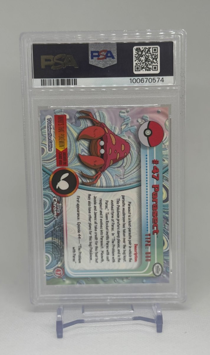 2000 Topps Chrome Parasect Pokemon TV 47 PSA 10 - EJ Cards
