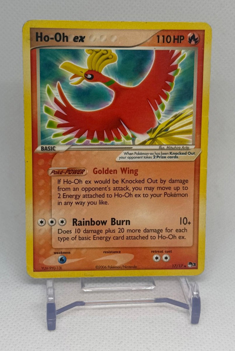 2006 Pokemon TCG Ho - Oh Ex 17/17 Non Holo POP Series 3 Promo (MP) - EJ Cards