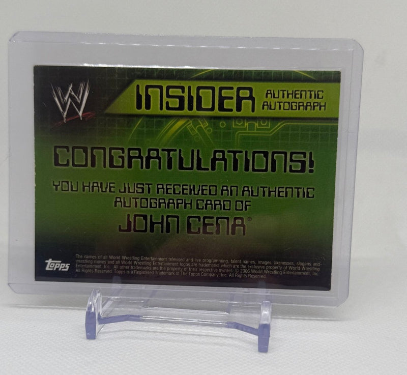 2006 Topps WWE Inaider John Cena Authentic Auto - EJ Cards