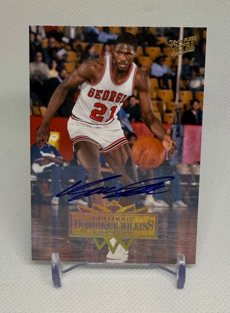 2013 - 14 Fleer Retro Auto Dominque Wilkins 178 - EJ Cards