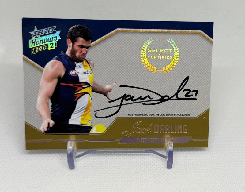 2015 Select Honours II Certified Signature Jack Darling SCS23 230 West Coast - EJ Cards