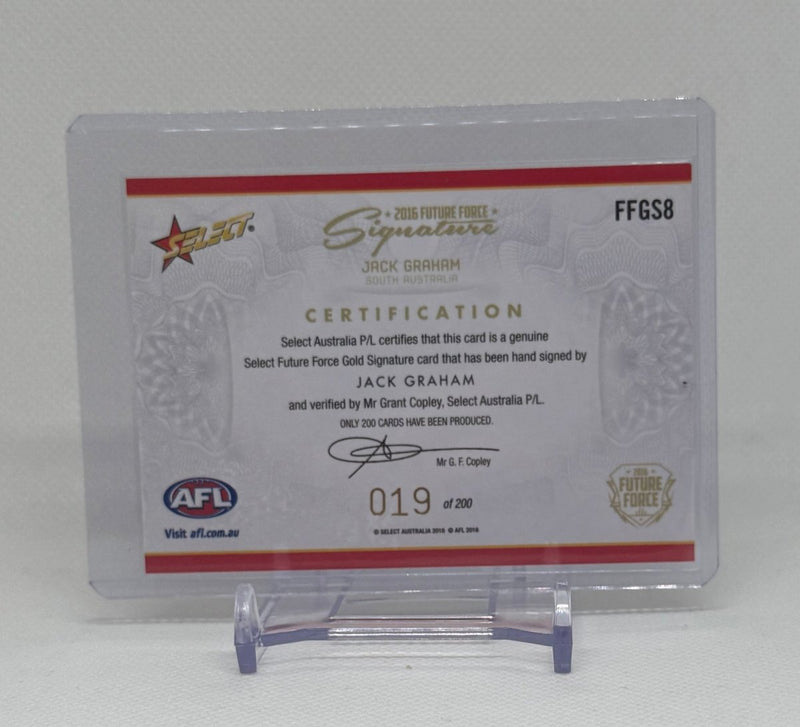 2016 Future Force Red Signature Jack Graham FFGS8 019/200 West Coast Richmond - EJ Cards