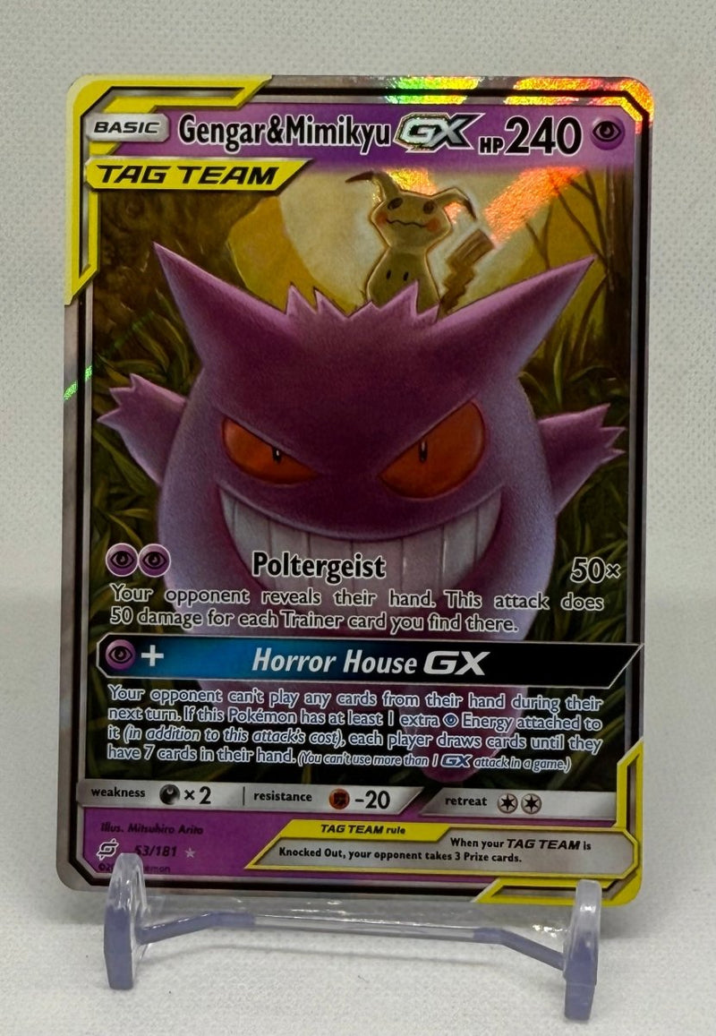 2019 Pokemon TCG Gengar & Mimikyu GX 053/181 Team Up (Nr Mint) - EJ Cards