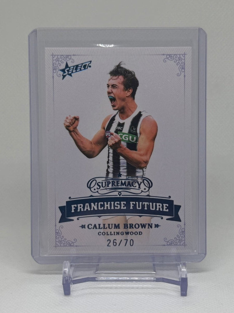 2021 AFL Supremacy Franchise Futures Callum Brown Collingwood 26/70 FF8 - EJ Cards
