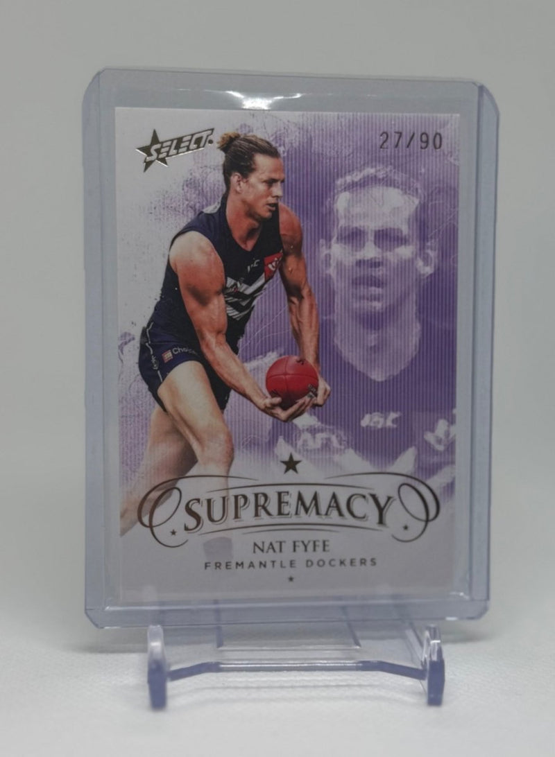 2021 AFL Supremacy Nat Fyfe Gold Base 27/90 - EJ Cards