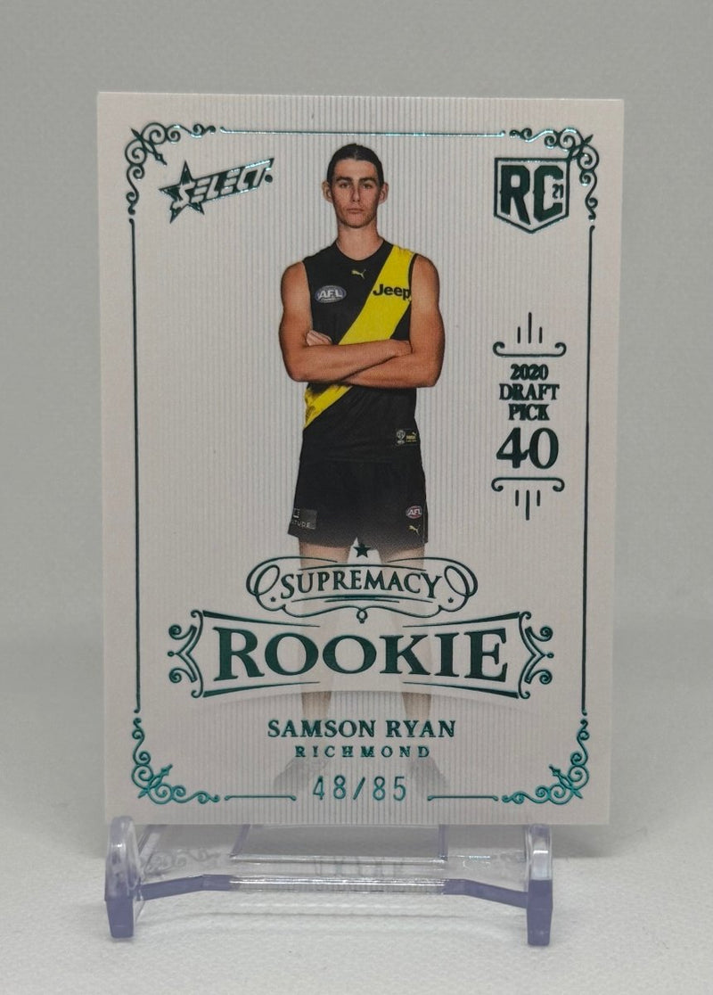 2021 AFL Supremacy Rookie Samson Ryan Richmond RPB40 48/85 - EJ Cards