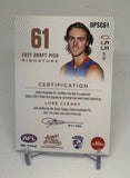 2021 Select Optimum Draft Pick Copper Signature Luke Cleary DPSC61 055/170 Western Bulldogs - EJ Cards