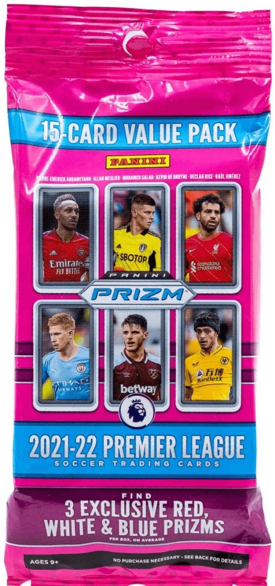 2021/22 Panini Prizm EPL Premier League Soccer Jumbo Value Pack - EJ Cards