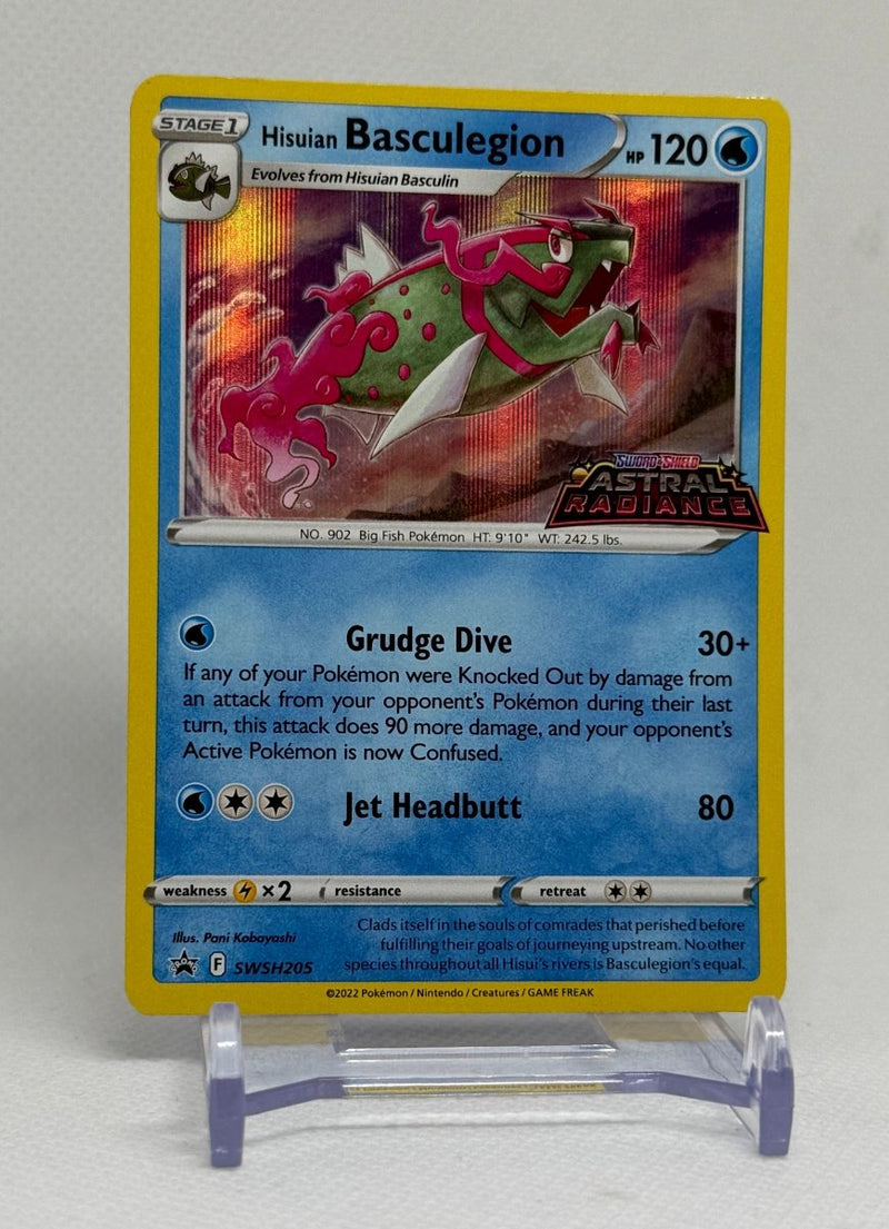 2022 Pokemon TCG Astral Radiance Hisuian Basculegion Pre Release Stamped Promo SWSH 205 - EJ Cards