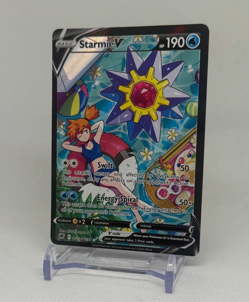 2022 Pokemon TCG Astral Radiance Starmie V TG13 Full Art - EJ Cards