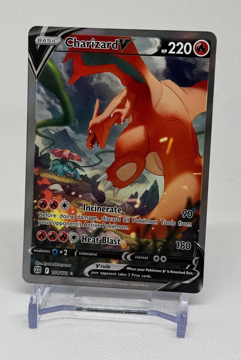 2022 Pokemon TCG Brilliant Stars Charizard V 154/172 Full Art - EJ Cards