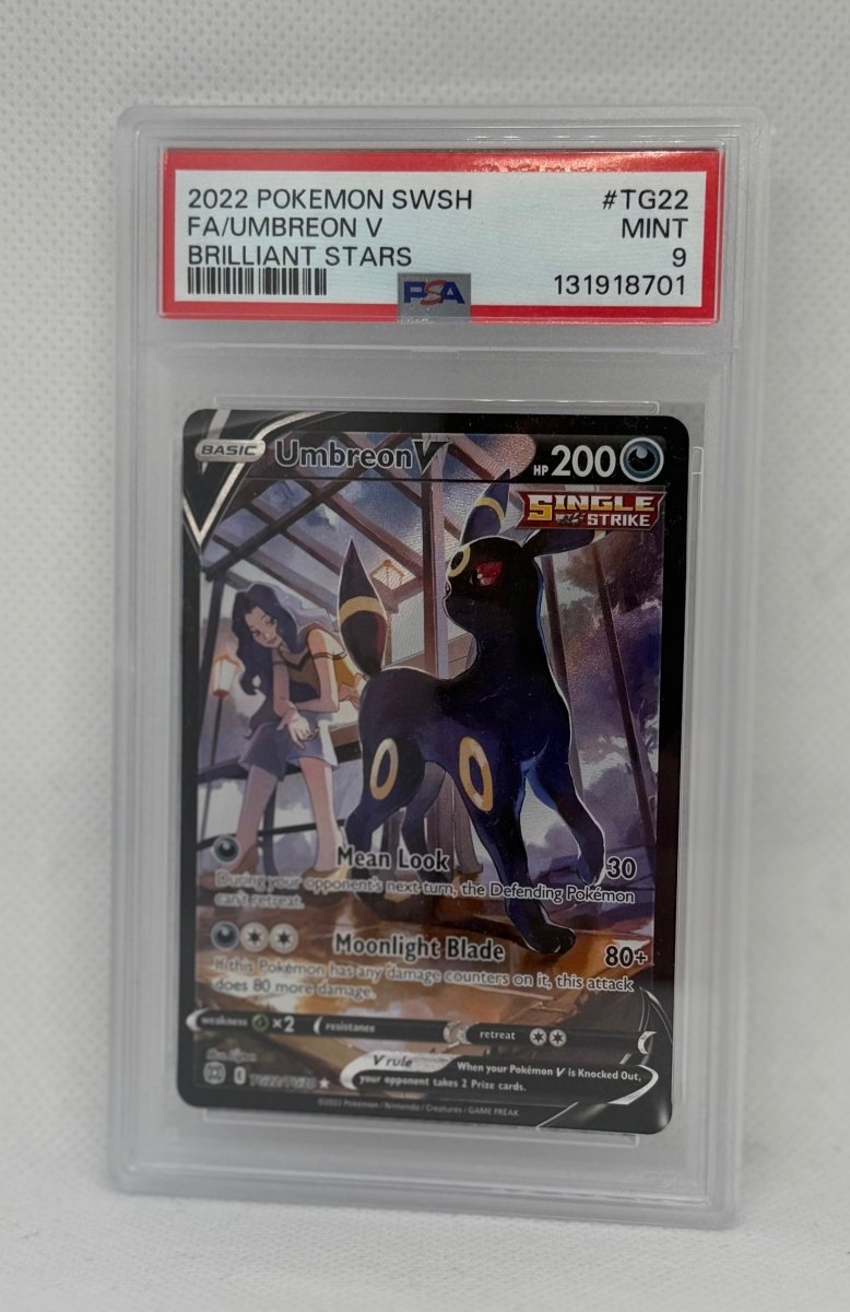 2022 Pokemon TCG Brilliant Stars Umbreon V Full Art TG22 PSA 9 - EJ Cards