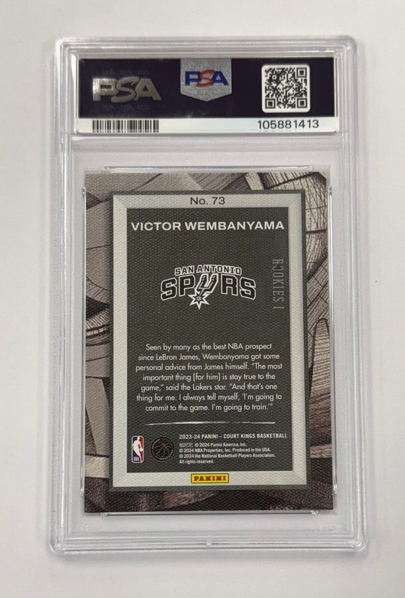 2023 Court Kings Victor Wembanyama 73 Rookie I RC PSA 10 - EJ Cards