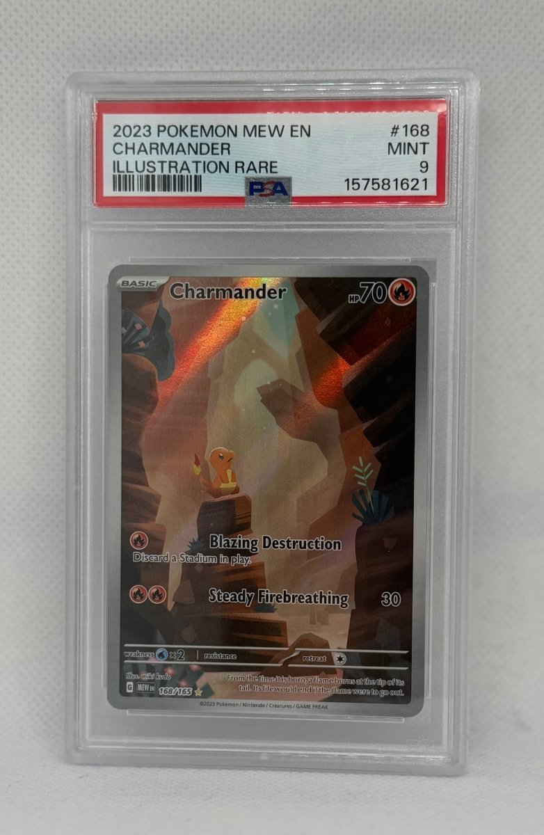 2023 Pokemon TCG 151 Charmander Illustration Rare 168 PSA 9 - EJ Cards