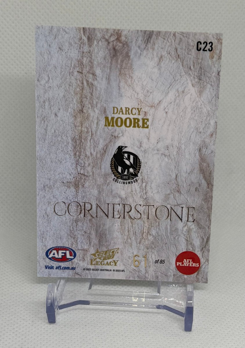 2023 Select Legacy Ultimate Cornerstone Darcy Moore Collingwood C23 61/85 - EJ Cards