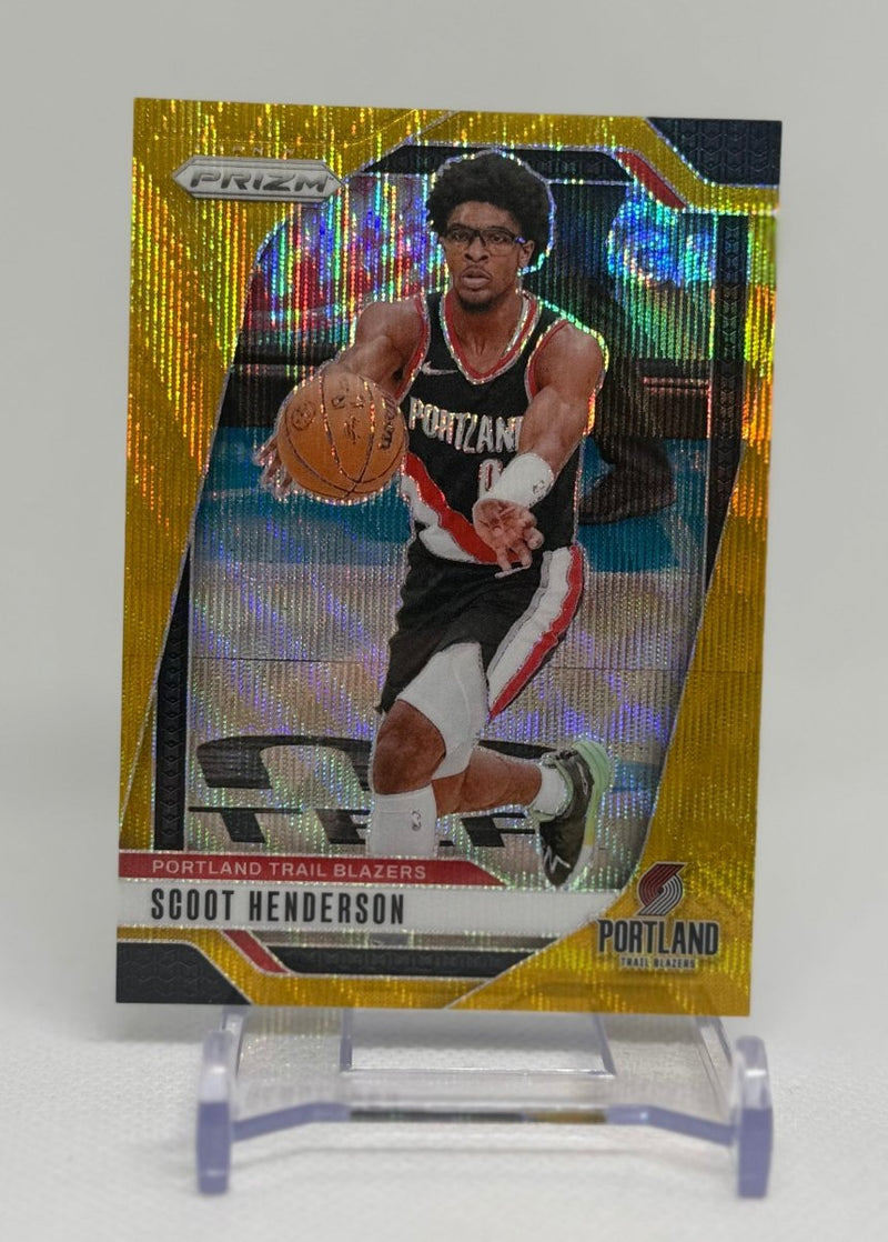 2024 - 25 Panini Prizm GOLD Scoot Henderson 94 05/10 - EJ Cards