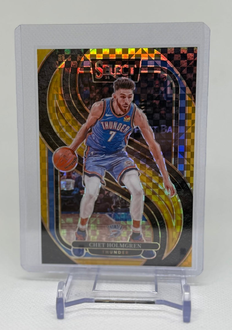 2024 - 25 Panini Select Premier Level GOLD Chet Holmgren 128 09/10 - EJ Cards