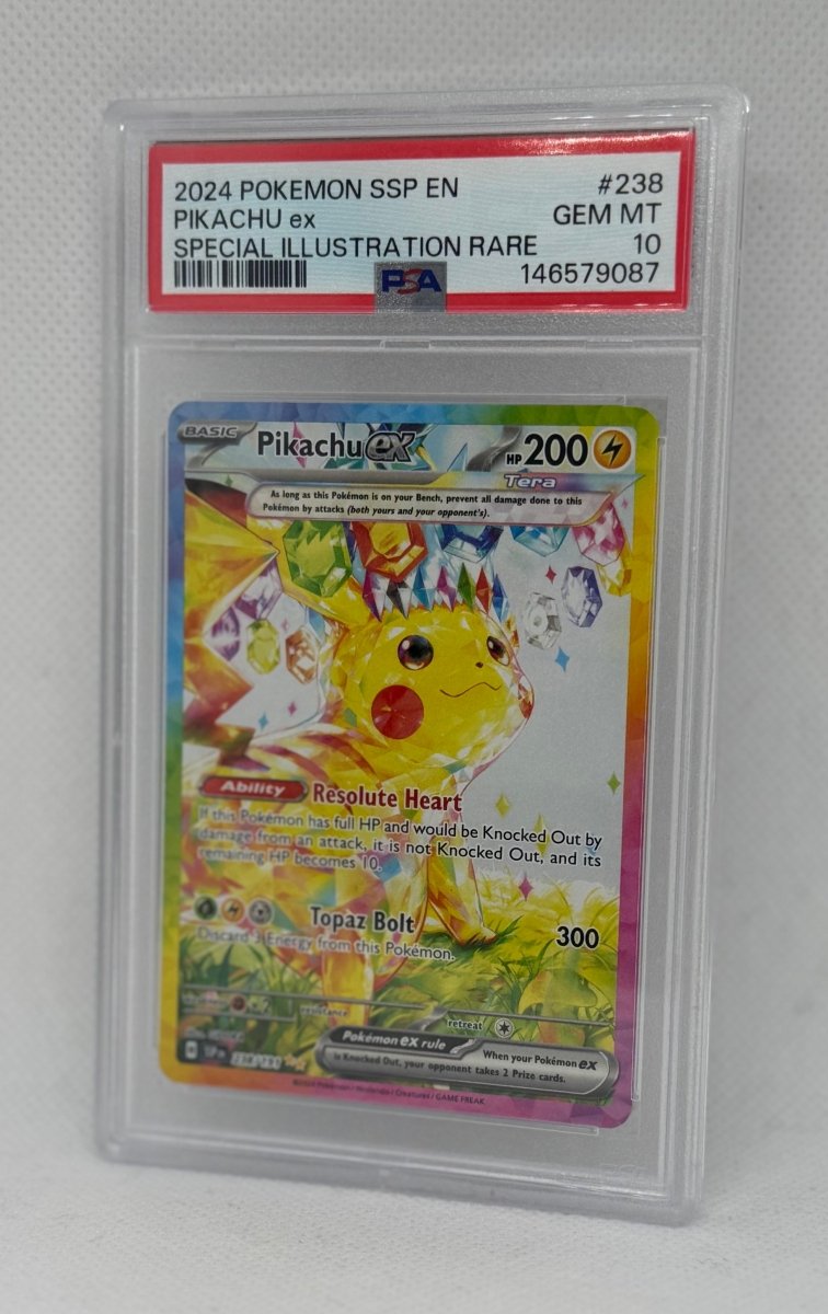 2024 Pokemon TCG Surging Sparks Pikachu ex 238/191 Special Illustration Rare PSA 10 - EJ Cards