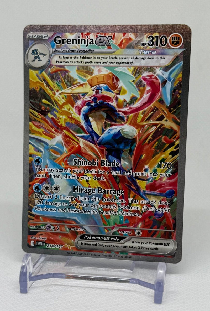 2024 Pokemon TCG Twilight Masquerade Greninja 214/167 Special Illustration Rare - EJ Cards