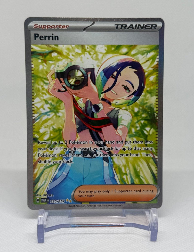 2024 Pokemon TCG Twilight Masquerade Perrin 220/167 Special Illustration Rare - EJ Cards
