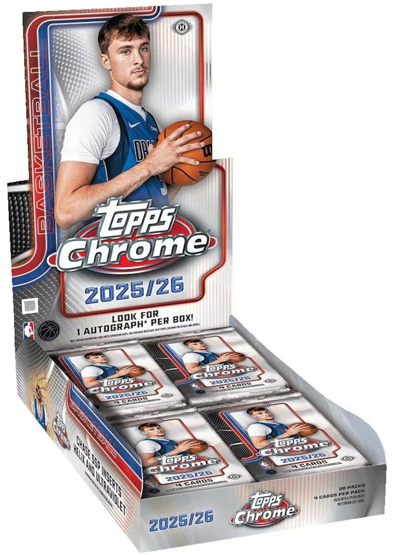 2025 - 26 Topps Chrome Basketball Blaster Box - EJ Cards