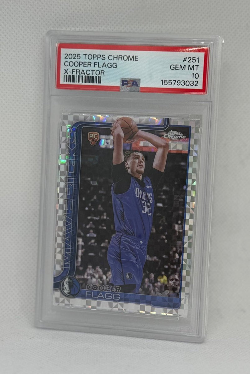 2025-26 Topps Chrome X-Fractor Cooper Flagg 251 PSA 10 - EJ Cards