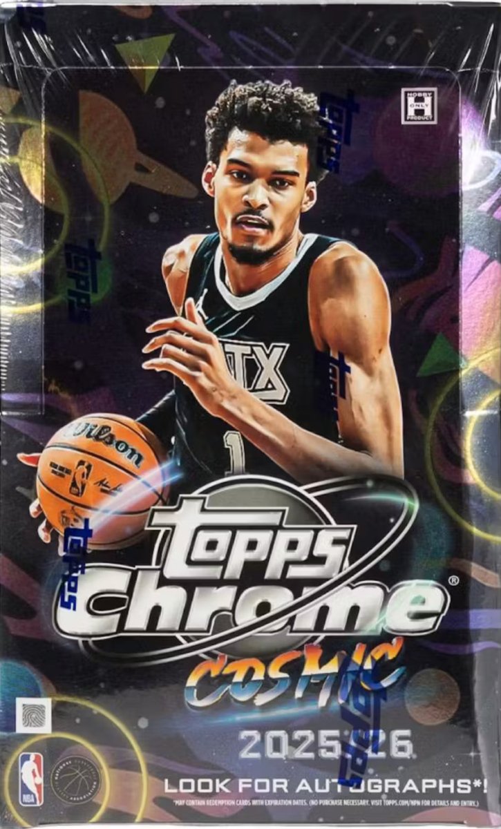 2025 - 26 Topps Cosmic Chrome Basketball Hobby Box (Pre - Order 30th April) - EJ Cards
