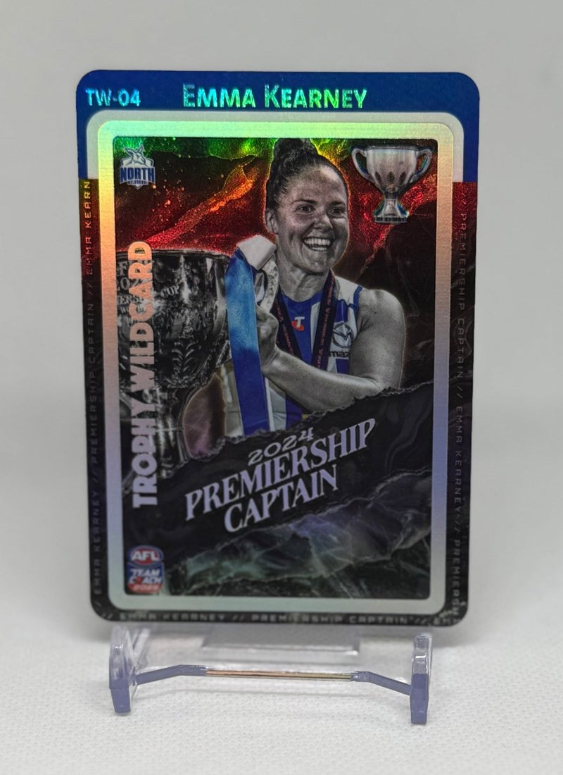 2025 AFLW Teamcoach Trophy Wildcard Emma Kearney TW - 04 North Melbourne - EJ Cards