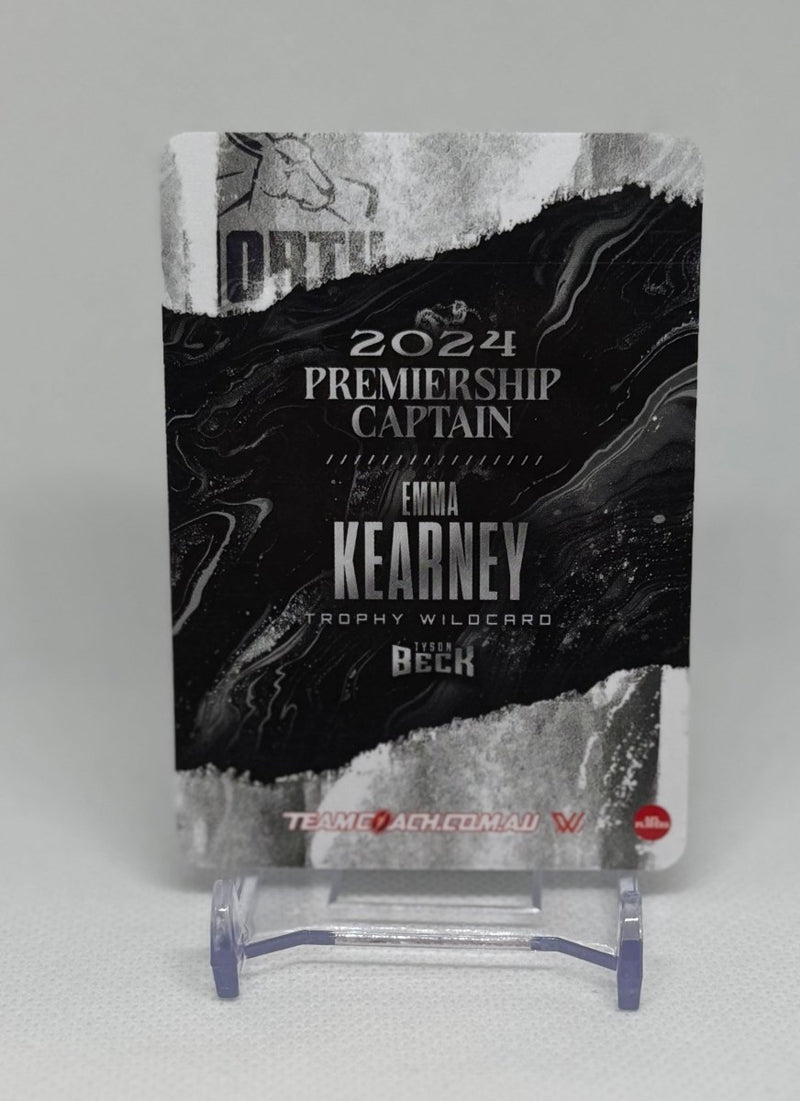 2025 AFLW Teamcoach Trophy Wildcard Emma Kearney TW - 04 North Melbourne - EJ Cards