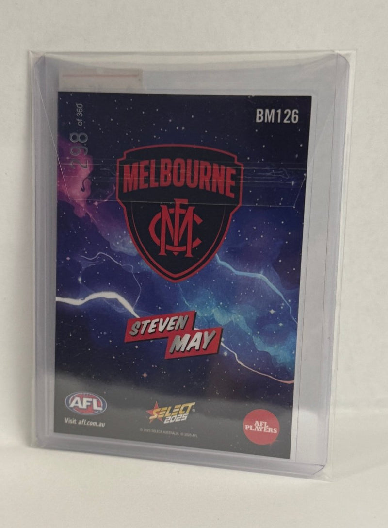 2025 Footy Stars Boom - Steven May BM126 #298/360 (Mel) - EJ Cards
