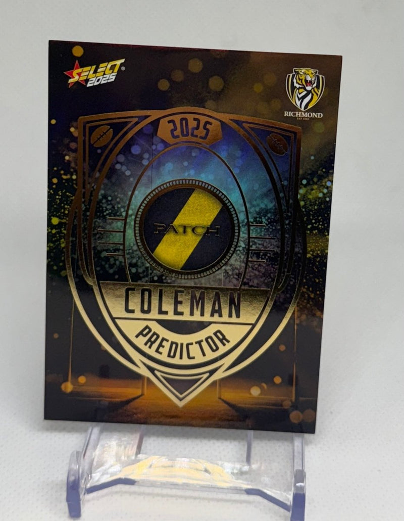 2025 Select Footy Stars Coleman Patch Predictor Richmond 151/220 - EJ Cards