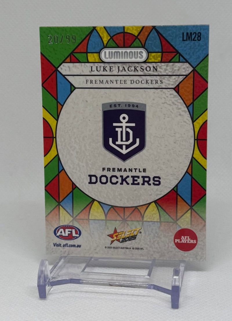 2025 Select Footy Stars Myriad Luke Jackson 20/99 LM28 Fremantle - EJ Cards