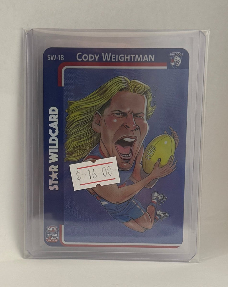 2025 Teamcoach Star Wildcard - Cody Weightman SW - 18 (WB) - EJ Cards