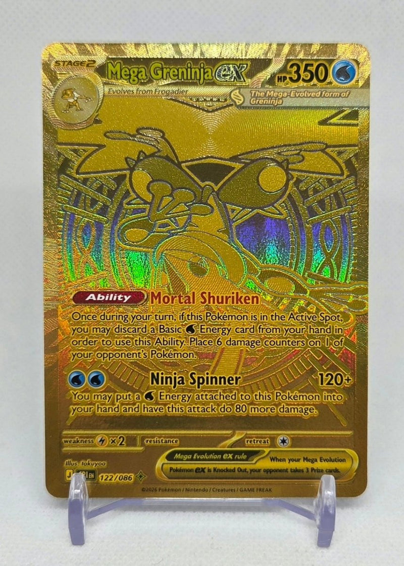 2026 Pokemon TCG Chaos Rising Mega Greninja Ex #122/086 - EJ Cards