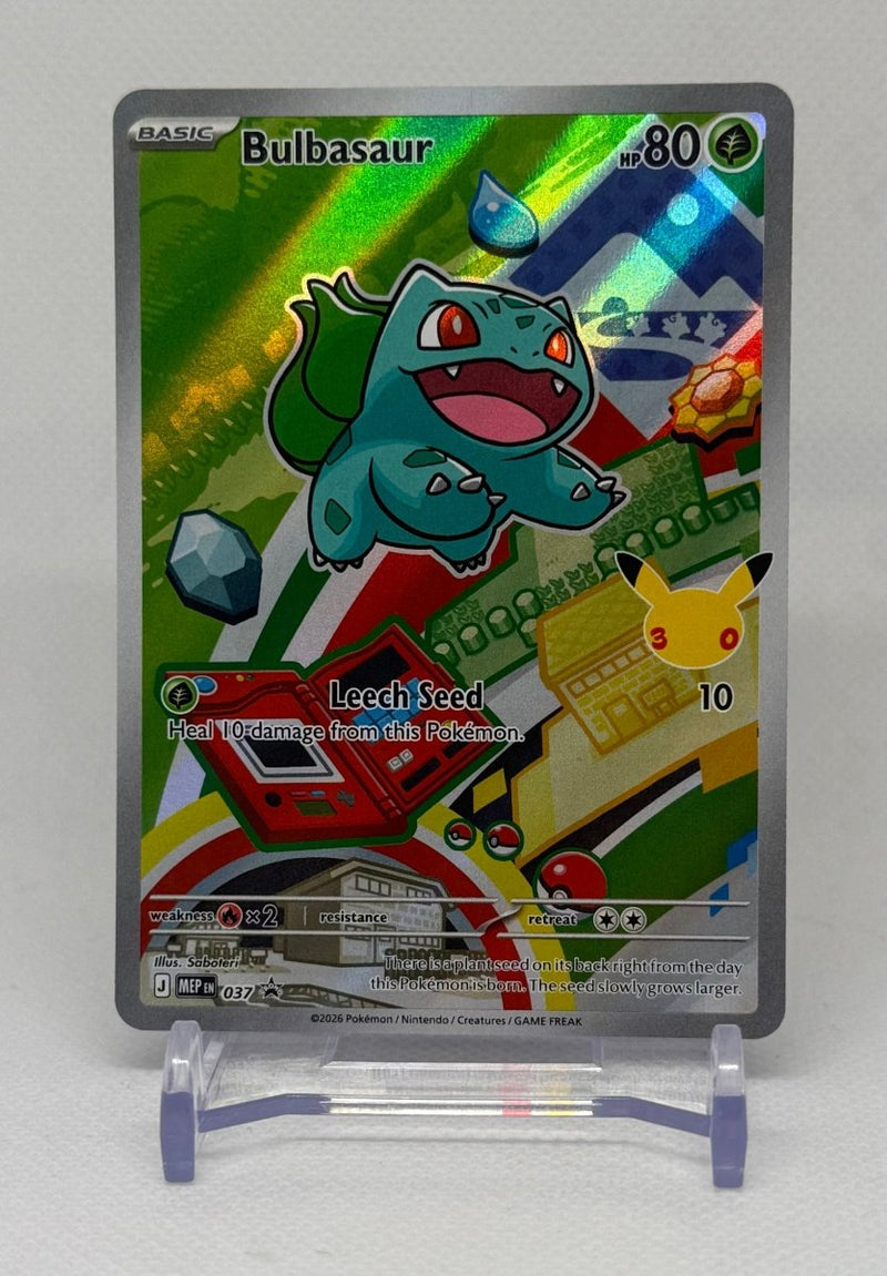 2026 Pokemon TCG First Partners 30th Anniversary Bulbasaur 037 Black Star Promo - EJ Cards
