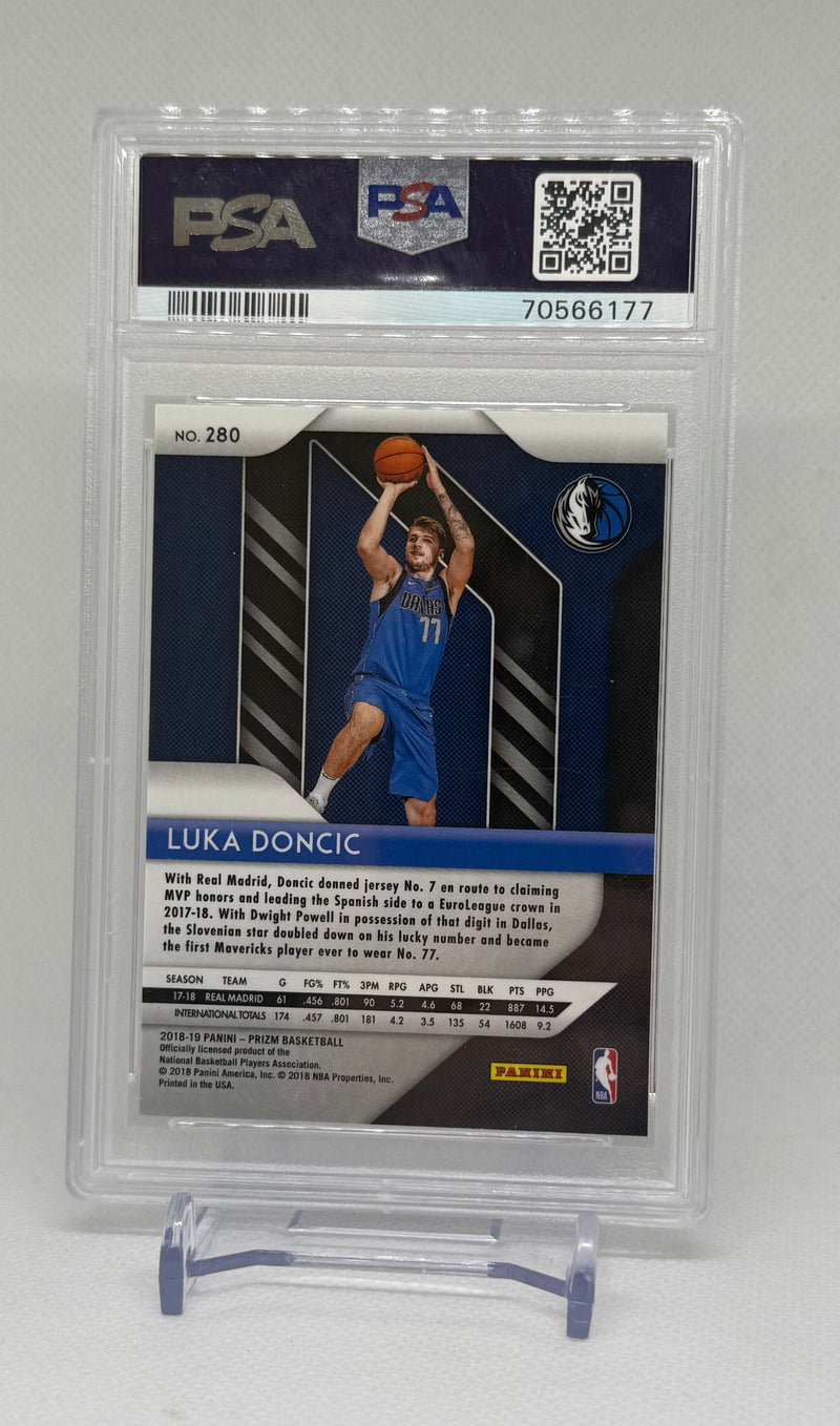 2018/19 Panini Prizm Luka Doncic RC #280 PSA 10
