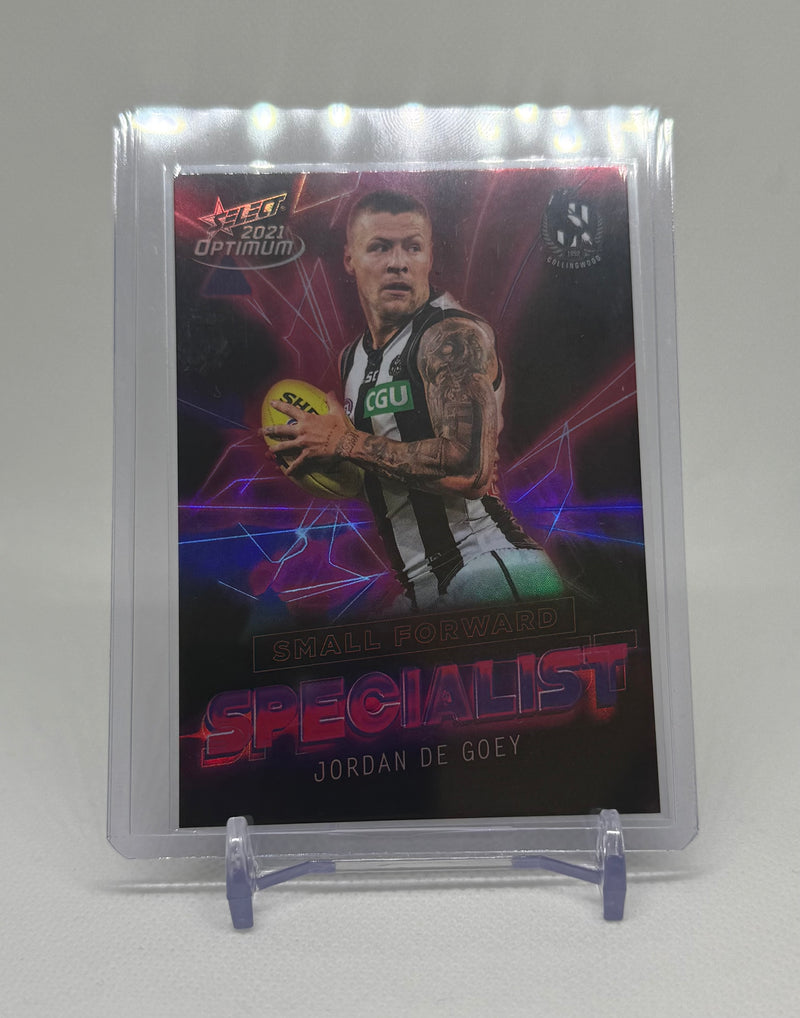 2021 Select Optimum Specialist Jordan De Goey S21 #66/80 Collingwood