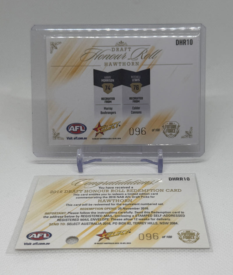 2016 Select Future Force Honour Roll Hawthorn DHR10