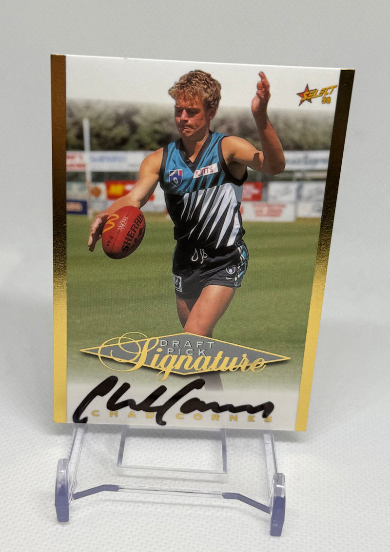 1998 Select Draft Pick Signatures Chad Cornes SC14 Port Adelaide