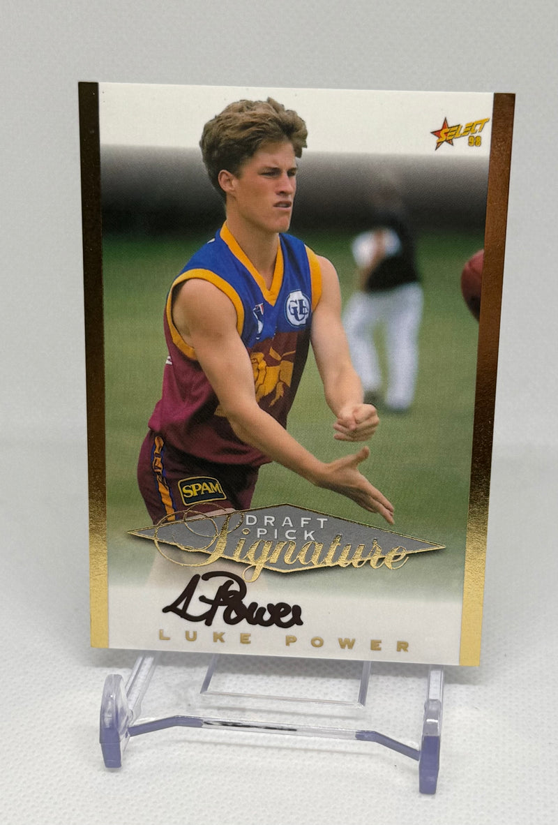 1998 Select Draft Pick Signatures Luke Power SC2 Brisbane