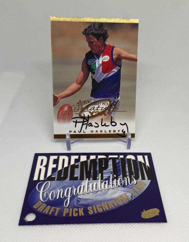 2000 Select Y2K Draft Pick Signature Paul Haselby DS2 Freemantle #478/800