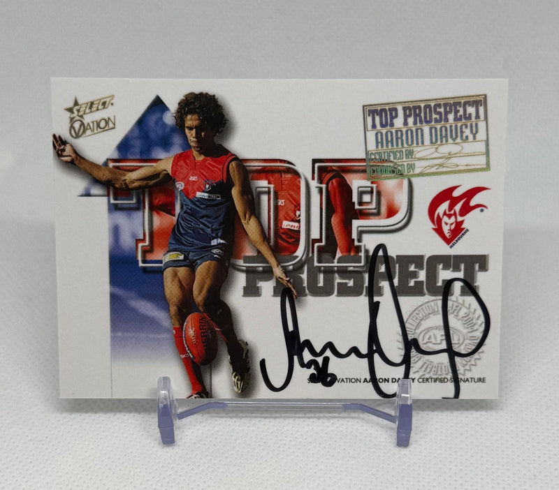 2004 Select Ovation Draft Top Prospect Signature Aaron Davey TP8 #446 Melbourne