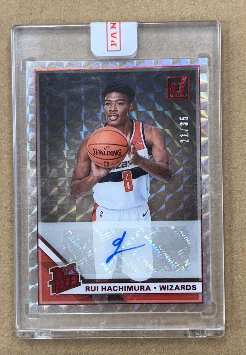 2019/20 Panini Donruss Clearly Rui Hachimura Rated Rookie #21/34