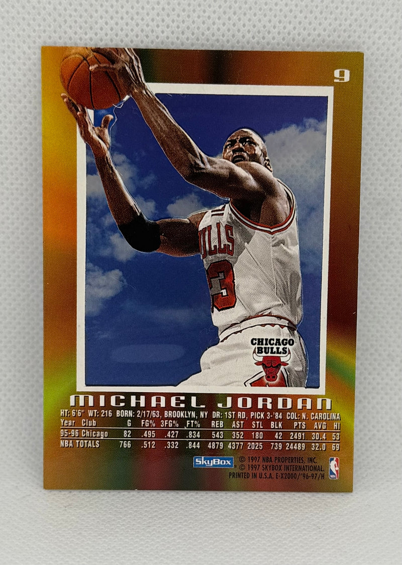 1997 Skybox Ex 2000 Michael Jordan #9 (Refer pics)