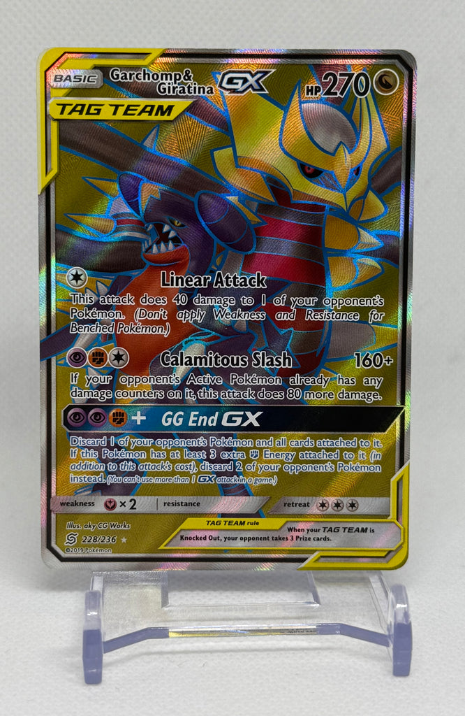Pokemon TCG Unified Minds Garchomp & Giratina GX Tag Team #228/236 EJ Cards Pokemon TCG Unified Minds Garchomp & Giratina GX Tag Team #228/236 EJ Cards
